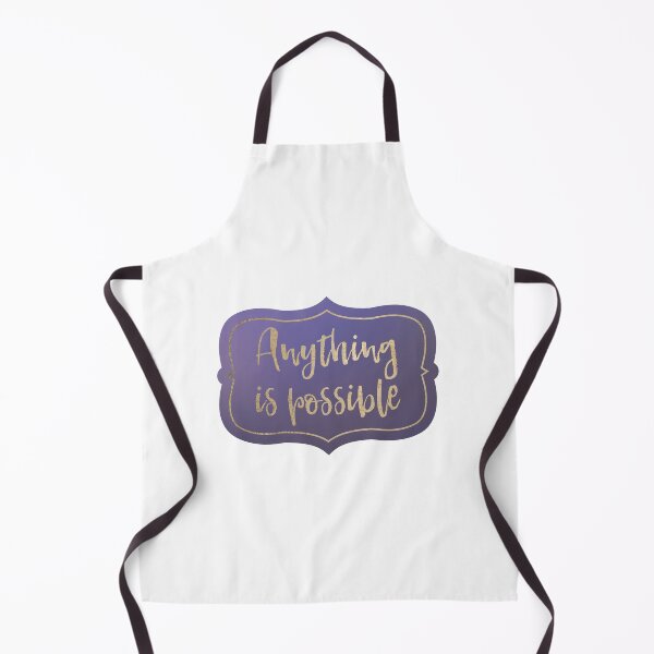 Item preview, Anything is Possible decal in gold lettering on a purple background designed and sold by IndependentLife.
