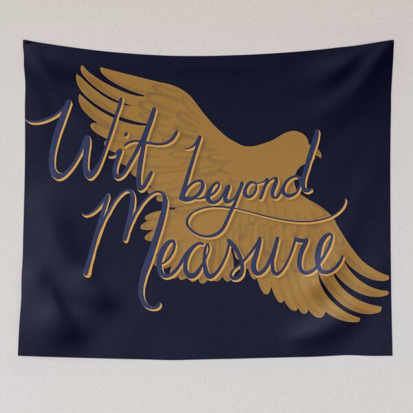 Item preview, Wit Beyond Measure, On Dark Blue designed and sold by Katie O'Shaughnessy.