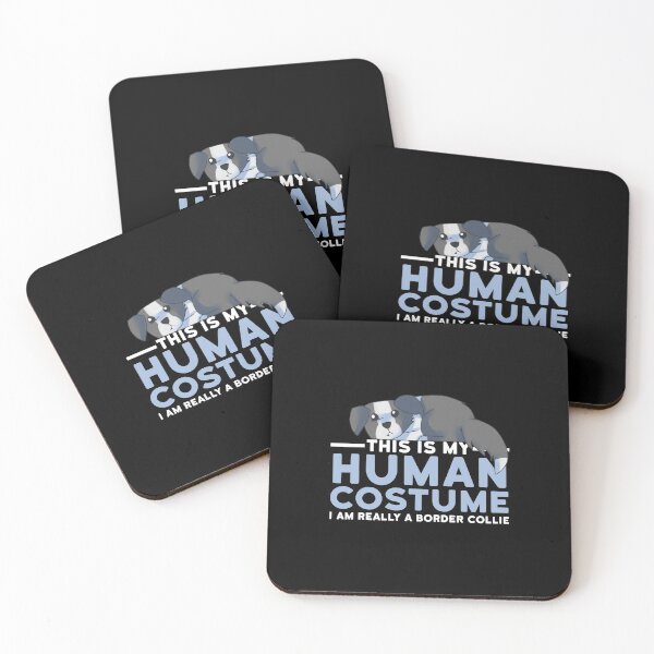 Item preview, This Is My Human Costume I'm Really A Border Collie Dog Funny Halloween designed and sold by fatamyfan1.