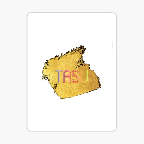 "TASU logo with color splash - light" Sticker for Sale by UNCG-TASU ...
