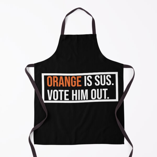 Item preview, Orange is sus. Vote him out. designed and sold by Zerasu.