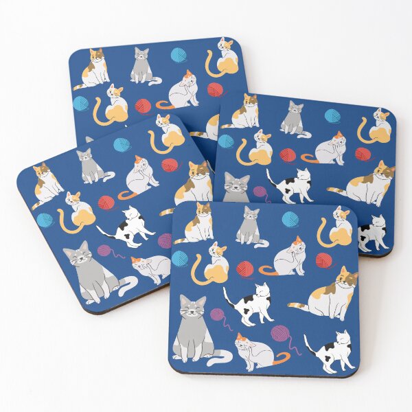 Item preview, Cats and knitter balls designed and sold by piastrelli.