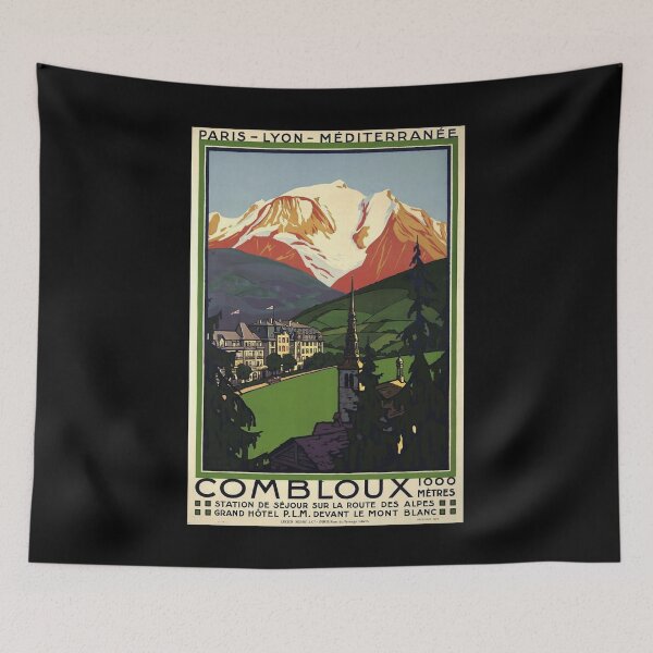 Item preview, Combloux retro poster designed and sold by CorasPosters.