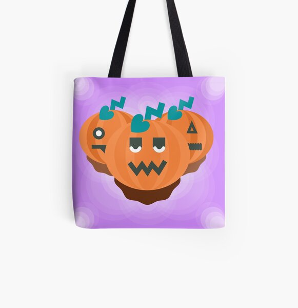 Jack-o-lantern trio All Over Print Tote Bag