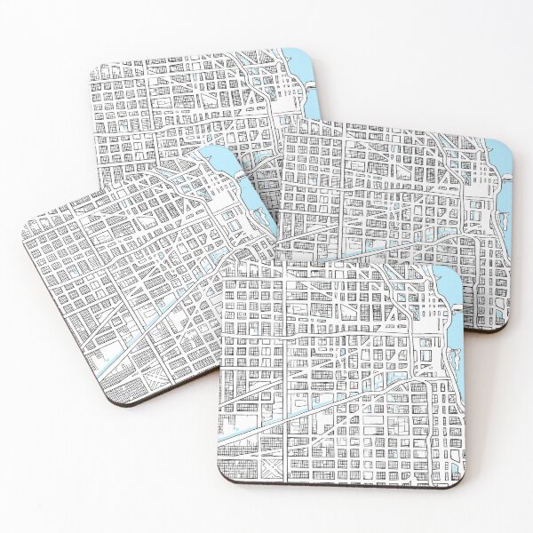 Item preview, Chicago Map designed and sold by Maggie Reynolds.