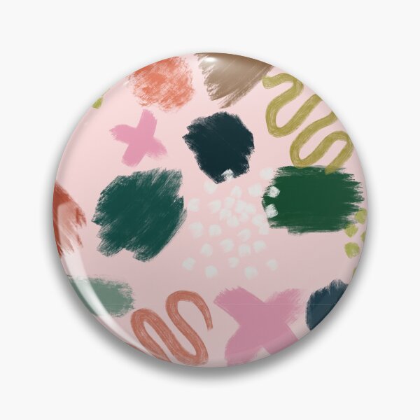 Item preview, Twee Brush Strokes + Squiggles on Pink designed and sold by Sarah Downen.