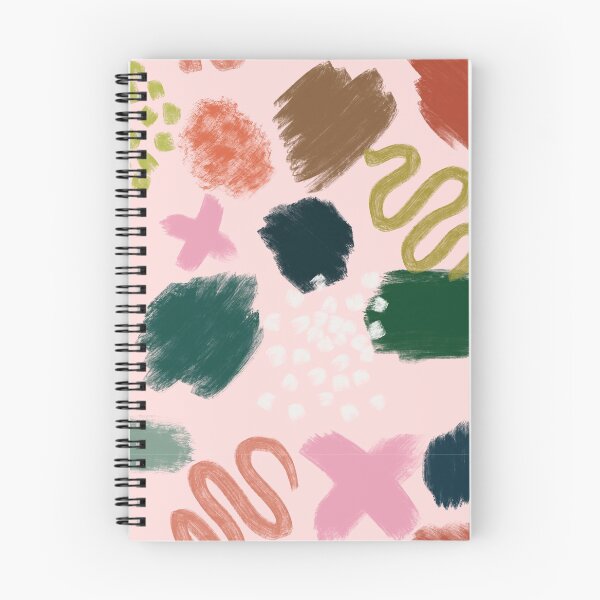 Item preview, Twee Brush Strokes + Squiggles on Pink designed and sold by Sarah Downen.