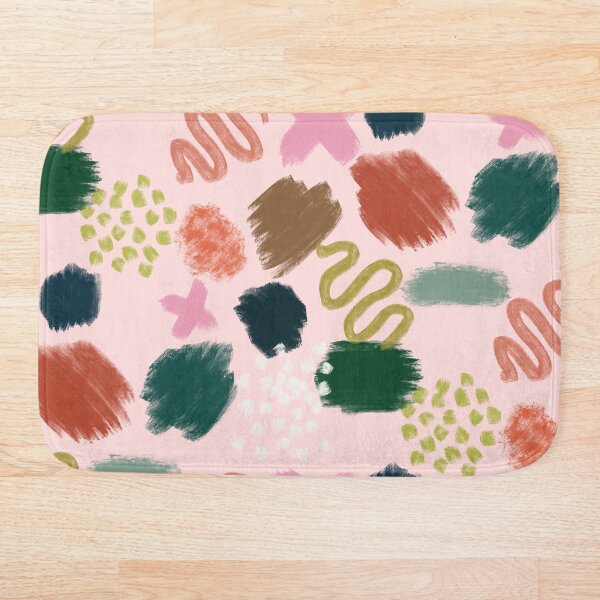 Artikelvorschau, Twee Brush Strokes + Squiggles auf Pink entworfen und verkauft von Sarah Downen.