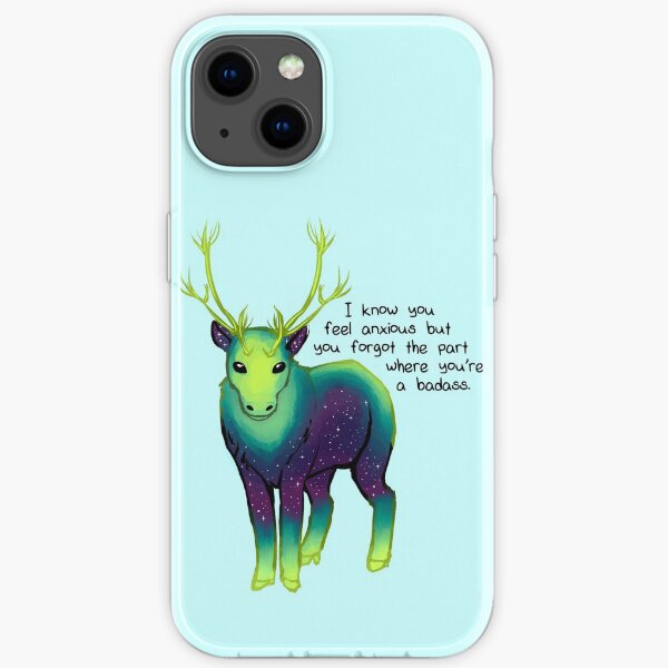 "The Part Where You're a Badass" Galaxy Caribou iPhone Soft Case