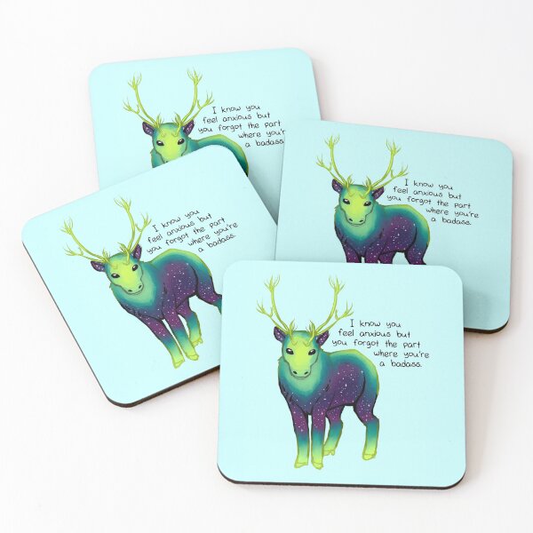 Item preview, "The Part Where You're a Badass" Galaxy Caribou designed and sold by thelatestkate.