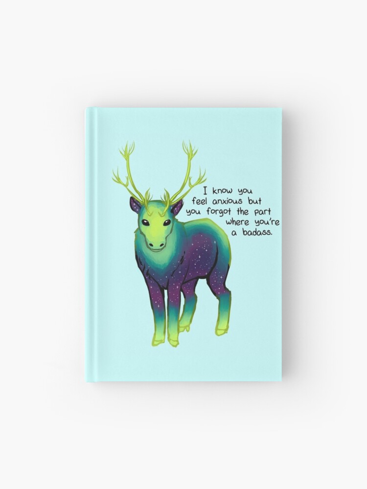 Thumbnail 1 of 3, Journal, "The Part Where You're a Badass" Galaxy Caribou designed and sold by thelatestkate.