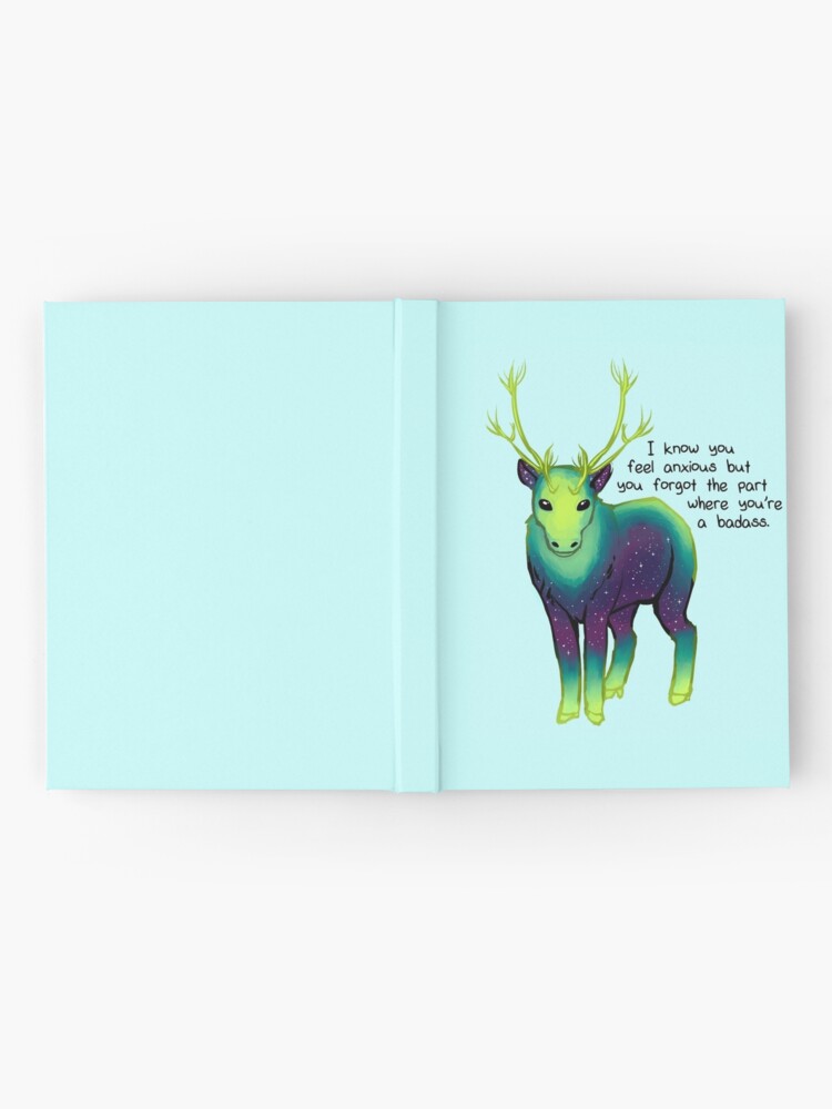 Thumbnail 2 of 3, Journal, "The Part Where You're a Badass" Galaxy Caribou designed and sold by thelatestkate.