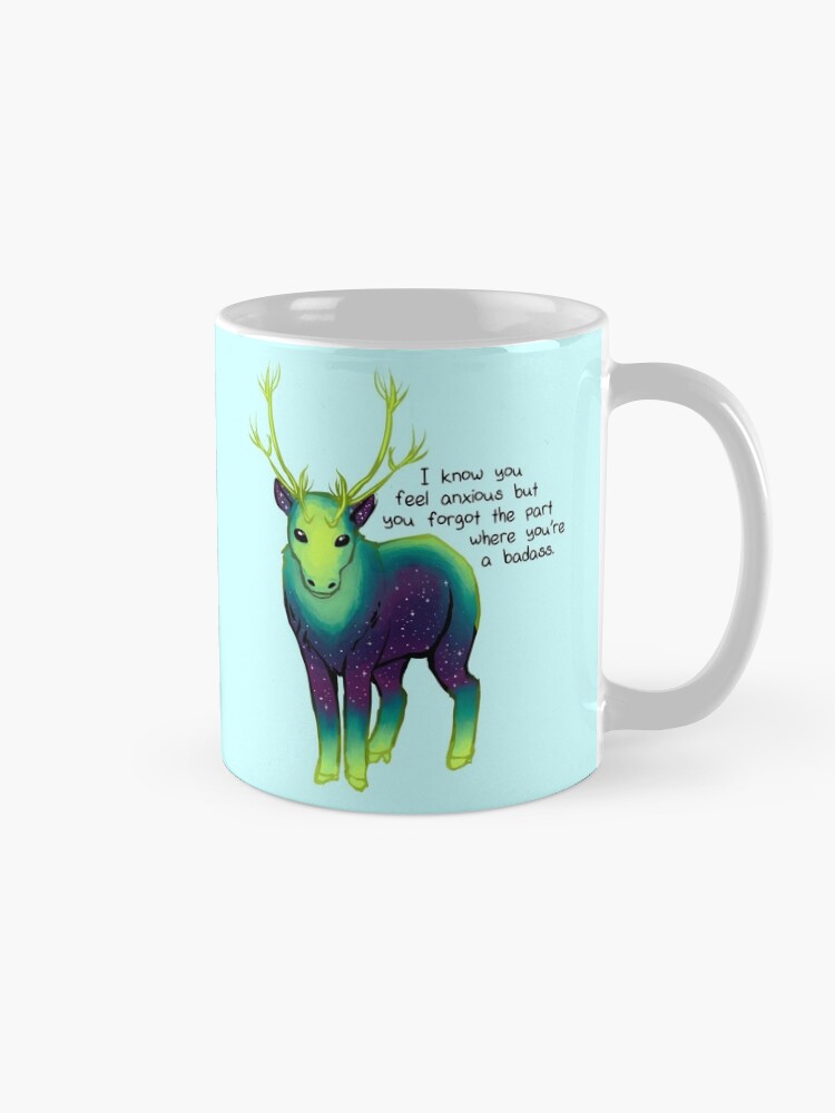 Alternate view of "The Part Where You're a Badass" Galaxy Caribou Mug