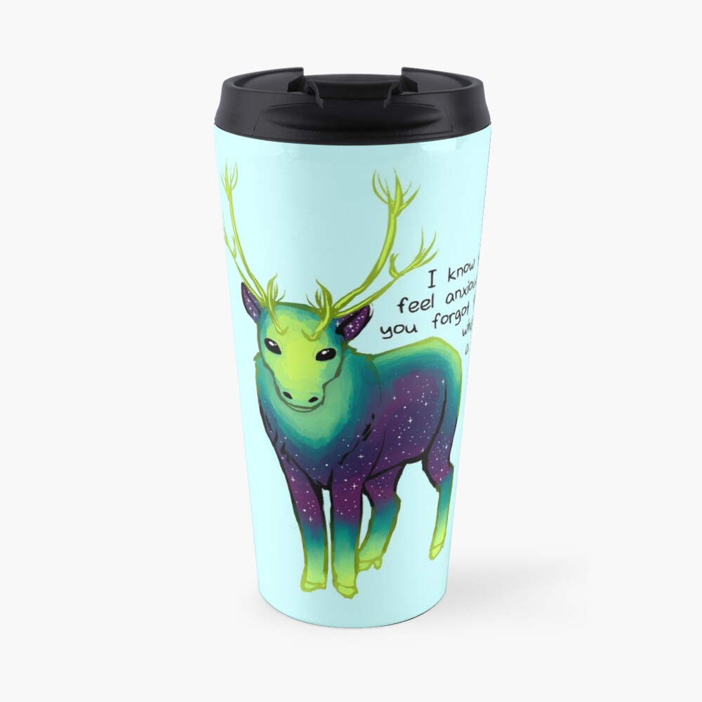 "The Part Where You're a Badass" Galaxy Caribou Travel Mug