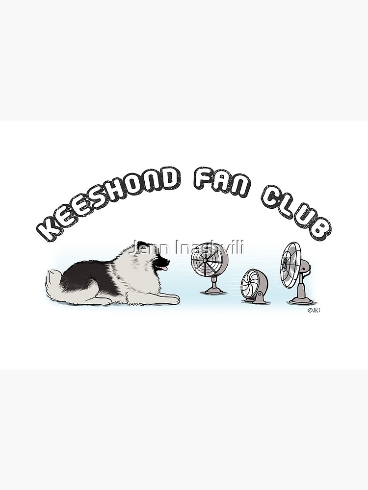 Keeshond Fan Club Cool Keesie Dog Art Board Print