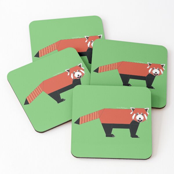 Item preview, Geometric Red Panda without background designed and sold by Caseymakesart.