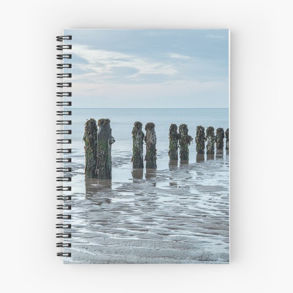 Item preview, Sandsend Groynes with pastel sky designed and sold by Phillip Dove Photography.