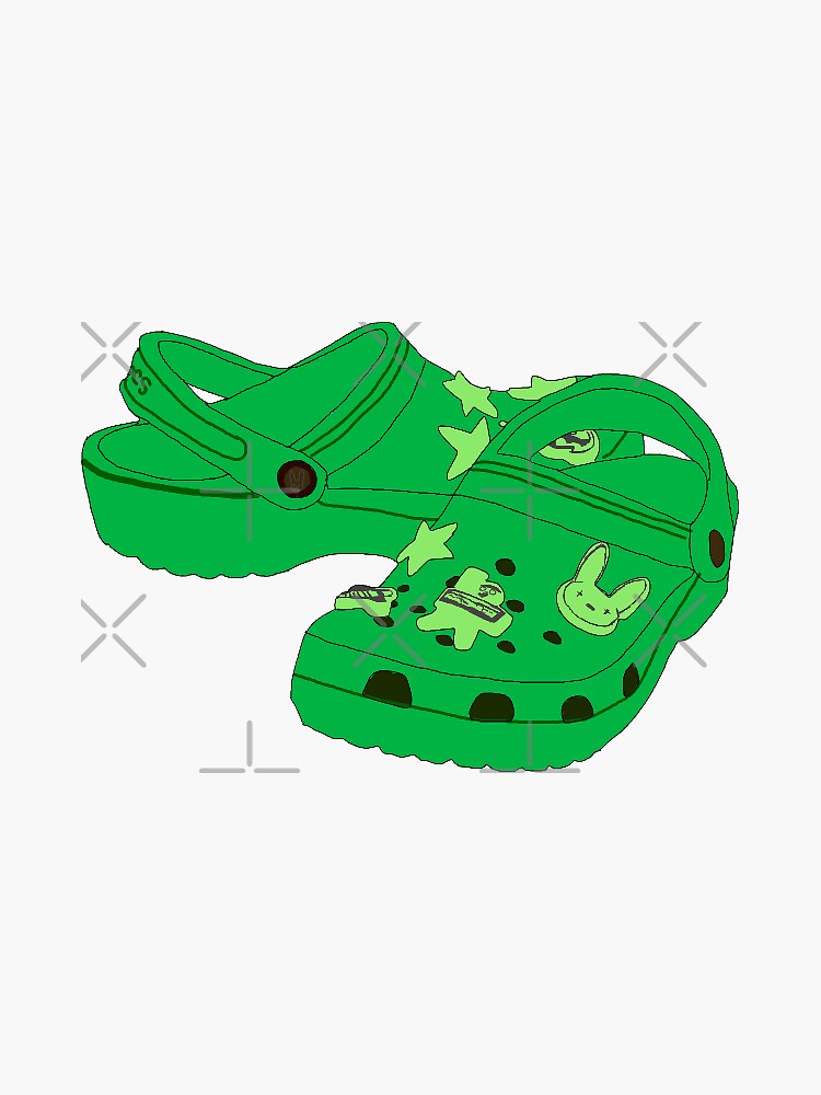 Glow in the dark crocs bad bunny hot sale