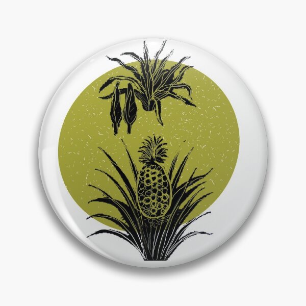 Item preview, Pineapple Plant Linocut designed and sold by BissyCollective.