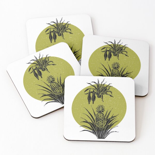 Item preview, Pineapple Plant Linocut designed and sold by BissyCollective.