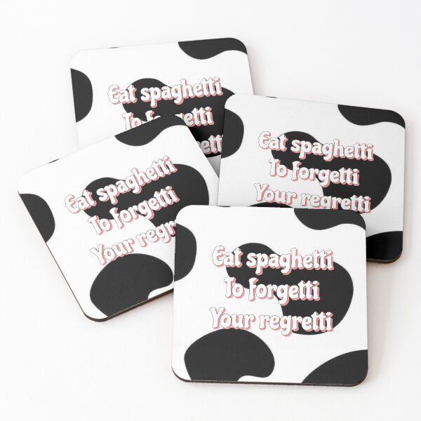 Item preview, Eat spaghetti to forgetti your regretti quote  designed and sold by Digitalfairy.
