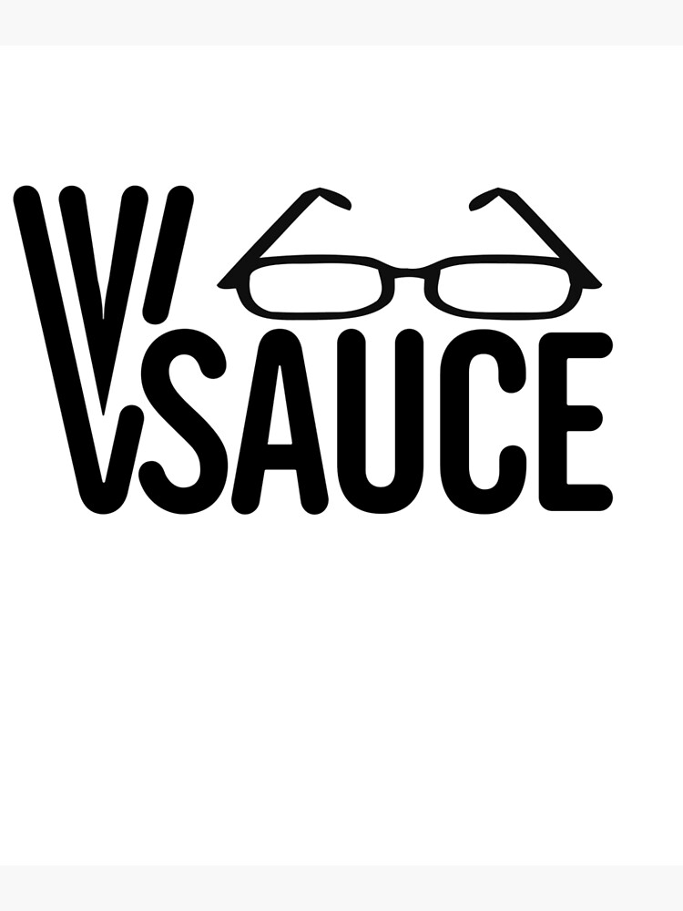 "Vsauce Iconic Logo and Specs" Poster by MattInterrupted | Redbubble