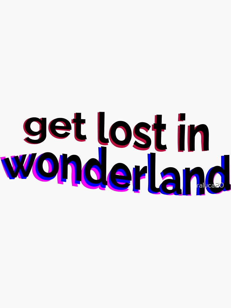 Thumbnail 3 of 3, Sticker, Get Lost in Wonderland Shawn Mendes designed and sold by raluca20.