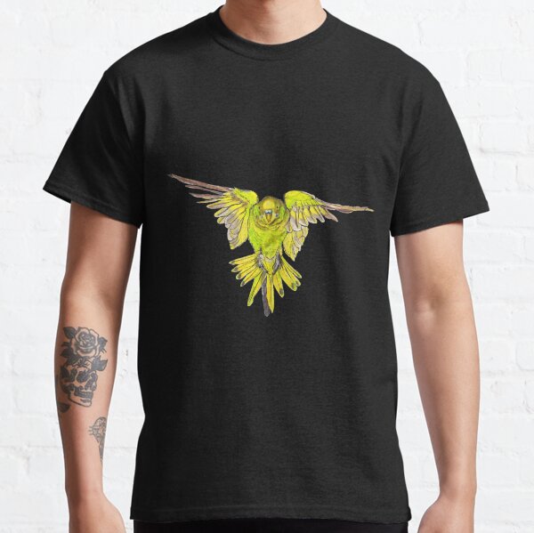 Flying Australian Budgie Bird Parakeet Classic T-Shirt
