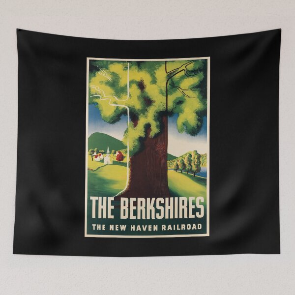 Item preview, The Berkshires retro poster designed and sold by CorasPosters.