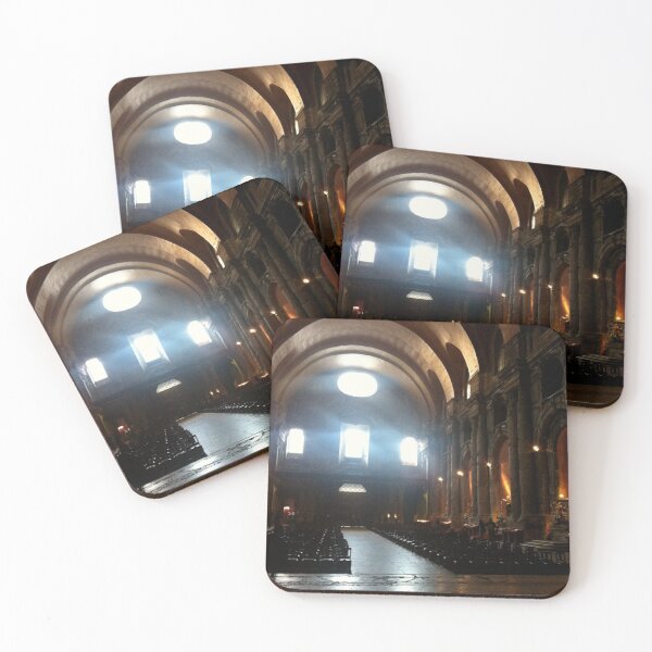 Item preview, Empty old church with sun effects through windows designed and sold by teeseeds.