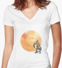 Chimchar Women's Fitted V-Neck T-Shirt