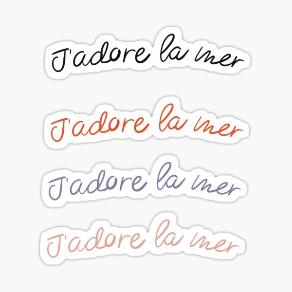 nh-j-adore-la-mer-sticker-for-sale-by-linesbylily-redbubble