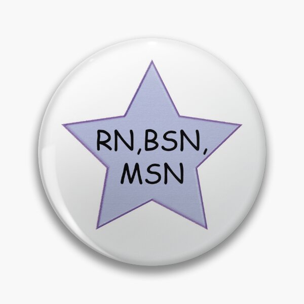 Artikelvorschau, Registered Nurse, BSN, MSN mit Purple Star entworfen und verkauft von ArtsyRabbit.