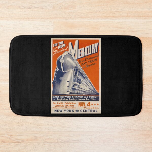 Item preview, New Mercury retro poster designed and sold by CorasPosters.