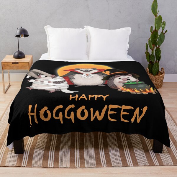 Item preview, Happy Hoggoween Halloween Hedgehog Vampire Witch Mummy designed and sold by Pameloo.