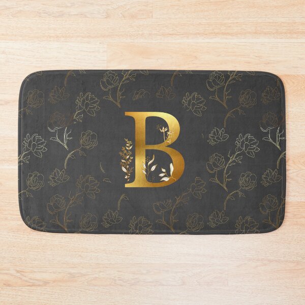 Item preview, Gold floral B Initial designed and sold by Parydish.