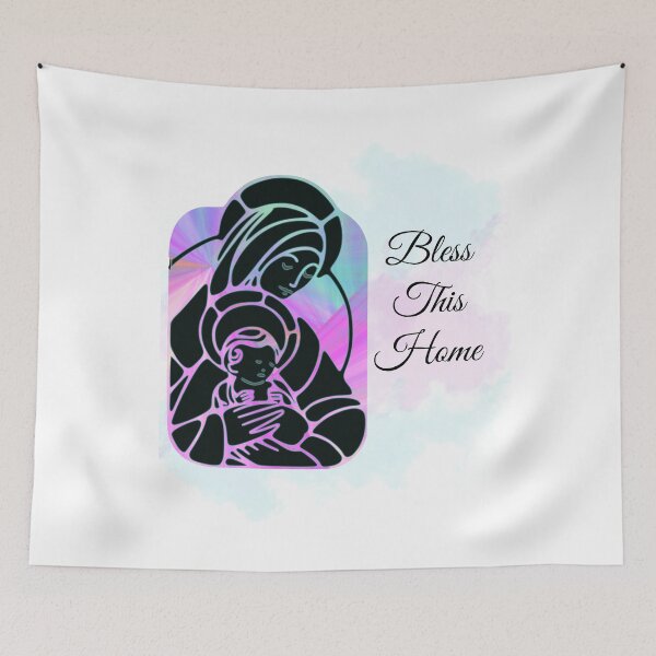 Item preview, Mary mother of Jesus - Bless This Home / Bless Us designed and sold by sherwinc.