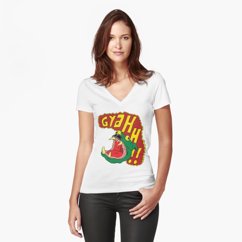 Item preview, Fitted V-Neck T-Shirt designed and sold by bydood.