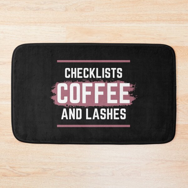 Item preview, Checklists Coffee and Lashes designed and sold by TheAAShop.