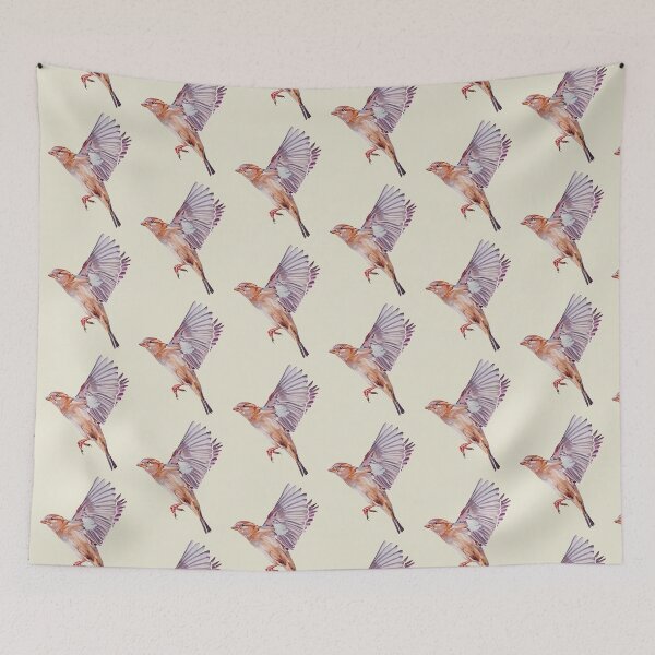 Item preview, Magical House Sparrow bird painting (no background) designed and sold by Emily Bickell.