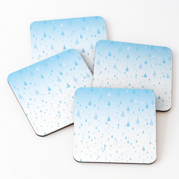 Item preview, Blue rain weather pattern designed and sold by RaionKeiji.
