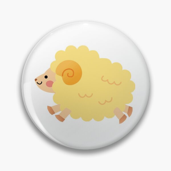 Item preview, Yellow cartoon sheep ram designed and sold by RaionKeiji.