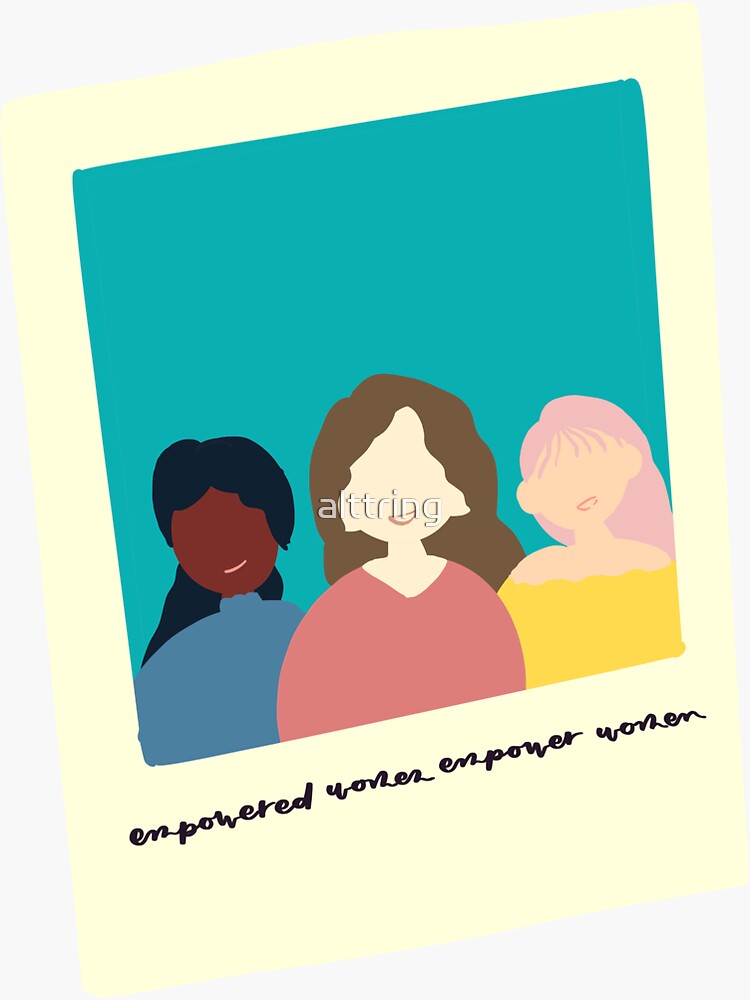 Thumbnail 3 of 3, Sticker, Women empower women designed and sold by alttring.