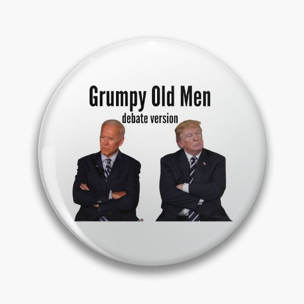 Artikelvorschau, Grumpy Old Men Debate Version Lustige Präsidentendebatte entworfen und verkauft von Jennifer Church.