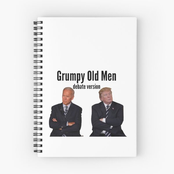 Artikelvorschau, Grumpy Old Men Debate Version Lustige Präsidentendebatte entworfen und verkauft von Jennifer Church.