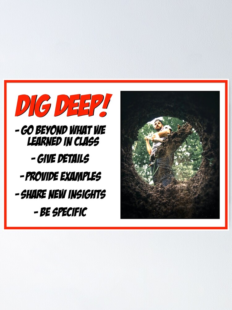 Alternate view of Dig Deep! Poster