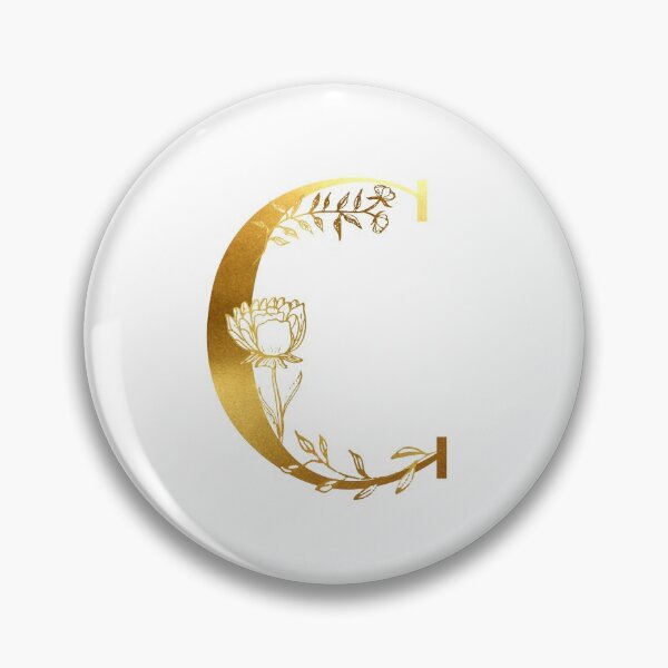 Artikelvorschau, Gold floral C Initiale entworfen und verkauft von Parydish.