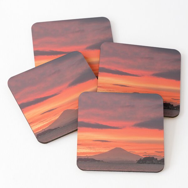 Item preview, Shonan Blaze - Sunset with Mount Fuji and Enoshima designed and sold by Jordan McChesney.
