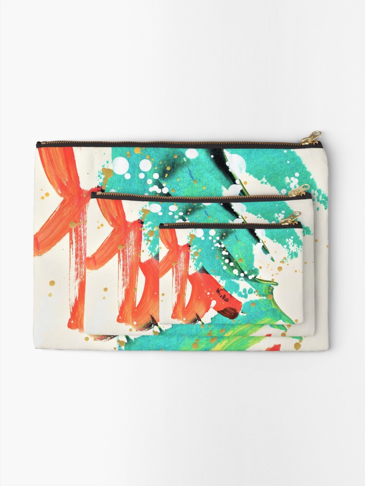 Alternate view of Ocean Roar Zipper Pouch