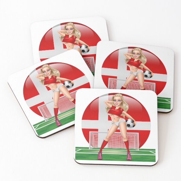 Item preview, Sexy blond football fan on grass designed and sold by sexypinupart.